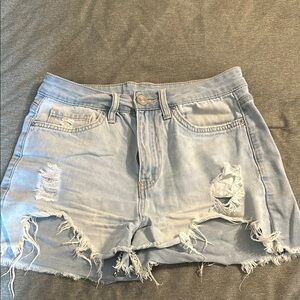 Light Wash High Waisted Denim Shorts